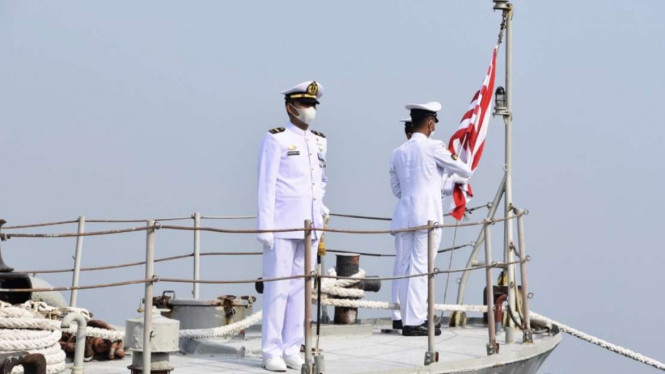 VIVA Militer: Danpushidrosal pimpin upacara penghapusan KRI Pulau Rempang-729