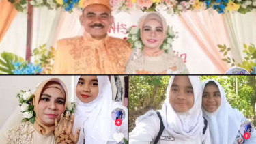 Viral teman sekelas saat SMA jadi isteri dari ayahnya sendiri