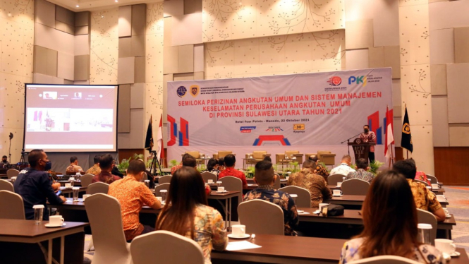 Acara Ditjen Hubdat Kemenhub di Sulawesi Utara.