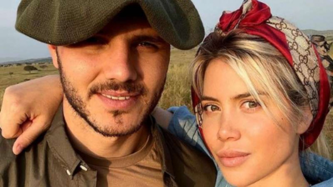 Mauro Icardi dan Wanda Nara.