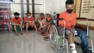 Eksekutor geng motor begal di Jambi yang ditembak polisi.