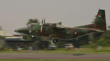 Pesawat NC212i Troop Transport Buatan PTDI untuk TNI AU