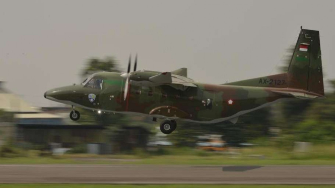 Pesawat NC212i Troop Transport Buatan PTDI untuk TNI AU