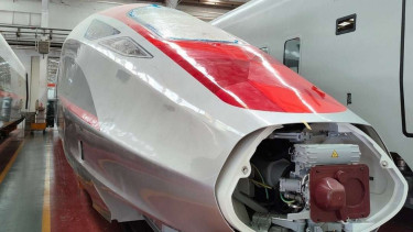 Trainset Kereta Cepat Jakarta-Bandung.
