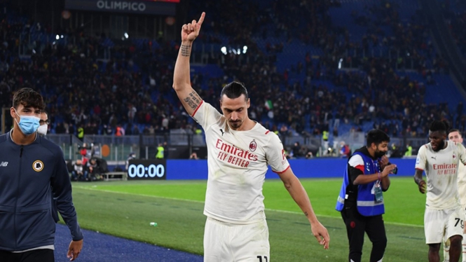 Penyerang AC Milan, Zlatan Ibrahimovic