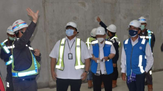 Jajaran komisaris dan Direktur PT PP tinjau proyek RSUD Banten.