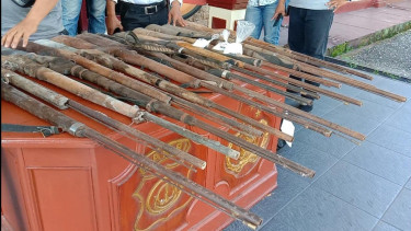 Senjata kecepek milik suku anak dalam Jambi.