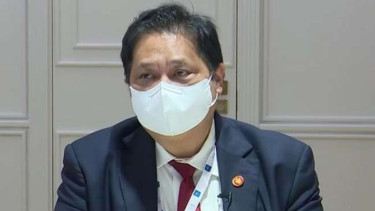 Menko Perekonomian Airlangga Hartarto.