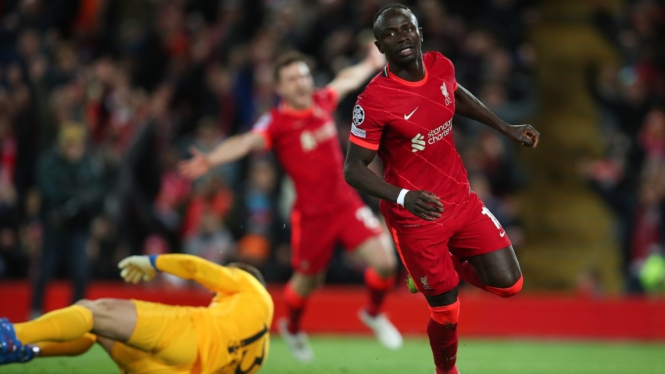 Striker Liverpool, Sadio Mane. 