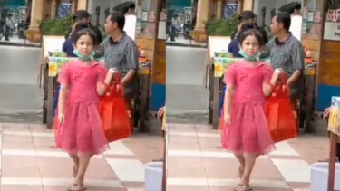 Viral Anak Cantik Jualan Tisu 
