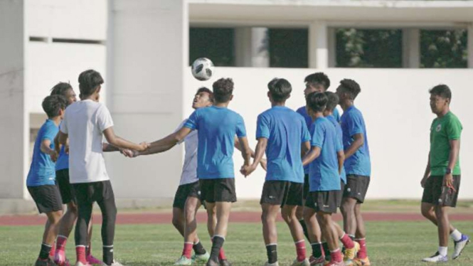 Pemain Timnas Indonesia U-18.