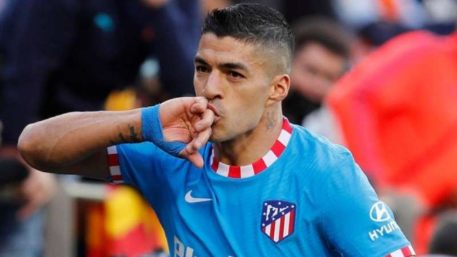Bomber Atletico Madrid, Luis Suarez.