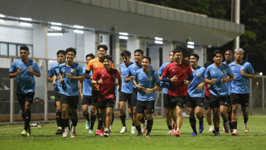 Pemain Timnas Indonesia jalani latihan jelang uji coba ke Turki