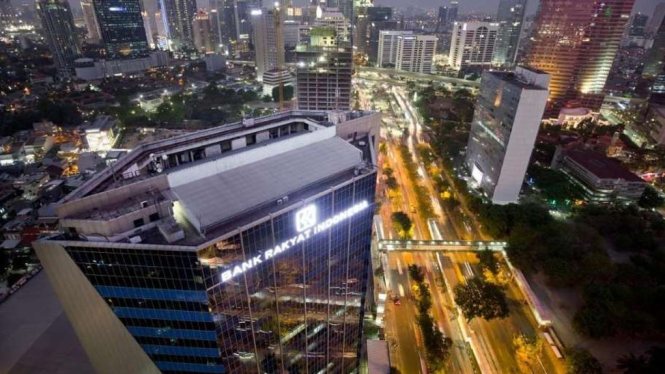 Gedung BRI dI Jalan Sudirman, Jakarta.
