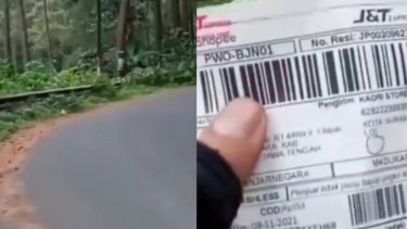 Viral Kurir Antar Paket COD 1 Buah Permen ke Gunung