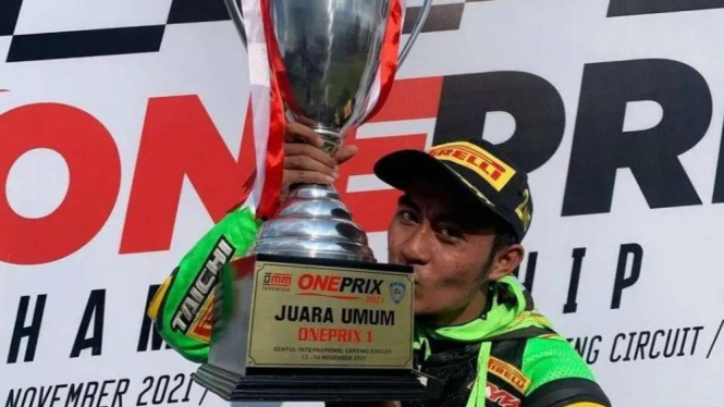 Juara nasional kelas Expert Oneprix 2021, M. Faerozi. 
