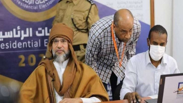 Putra mantan pemimpin Libya Muammar al-Gaddafi, Saif al-Islam al-Gaddafi 