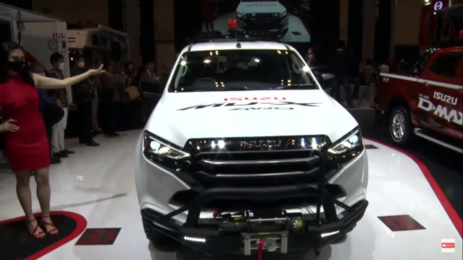 All New Isuzu MU-X dipamerkan di GIIAS 2021.