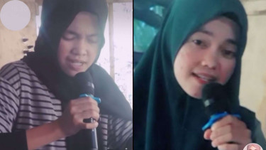 Viral Wanita Berkerudung Punya Suara Merdu Mirip Nike Ardilla