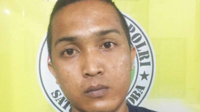 Badar sabu, DK, yang ditangkap polisi.