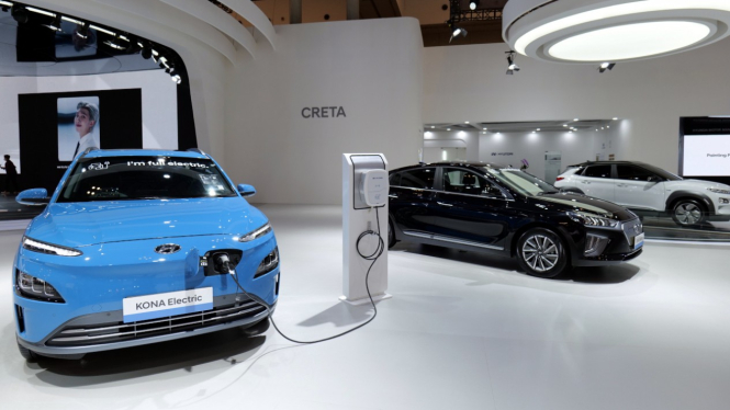 Booth Hyundai di GIIAS 2021.