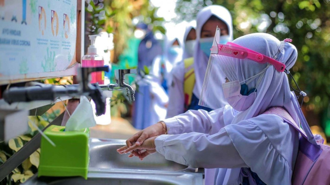Para Siswa Mengikuti PTM. (Foto ilustrasi)