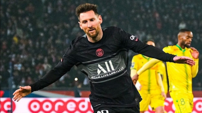 Bintang Paris Saint-Germain, Lionel Messi. 