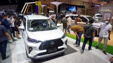 Booth Toyota di GIIAS 2021.
