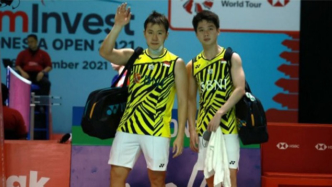 Kevin Sanjaya Sukamuljo/Marcus Fernaldi Gideon di Indonesia Open 2021