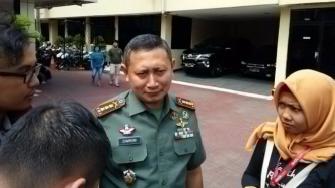 Moch Zamroni saat masih jabat Dandim Jakarta Pusat.