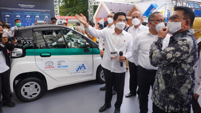 Kepala Staf Kepresidenan, Moeldoko hadir di pameran IEMS 2021