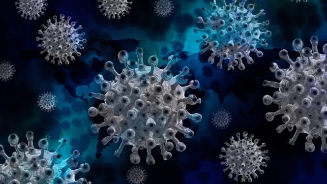 Ilustrasi COVID-19/virus corona.