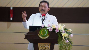 Jaksa Agung ST Burhanuddin saat berkunjung ke Kejati Sumatera Selatan.