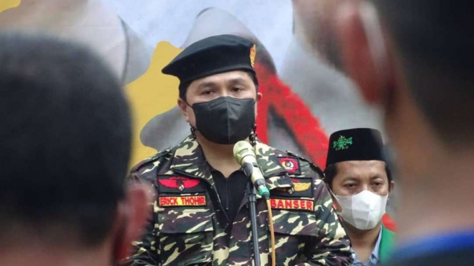 Menteri BUMN Erick Thohir resmi jadi warga kehormatan Banser