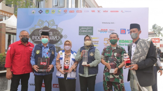 Sentra Vaksin yang di gelar tvOne dan ANTV di Kabupaten Bogor.