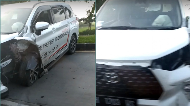 Kecelakaan Toyota All New Veloz