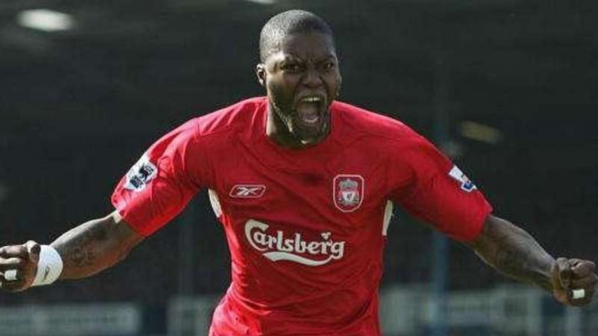Djibril Cisse saat memperkuat Liverpool.