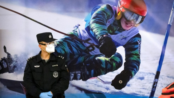 China menganggap Amerika Serikat telah melakukan provokasi secara politik dengan upaya memboikot Olimpiade Musim Dingin yang akan digelar di Beijing. (AP:Â Mark Schiefelbein)