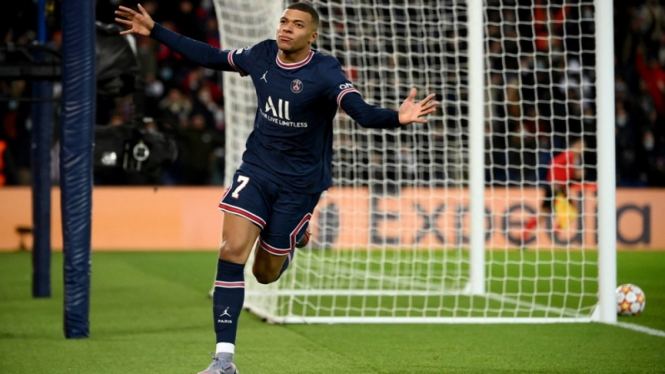 Striker PSG, Kylian Mbappe. 