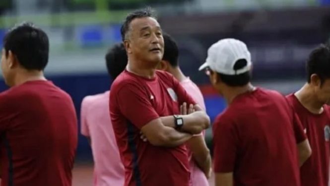 Pelatih Timnas Kamboja, Ryu Hirose. 