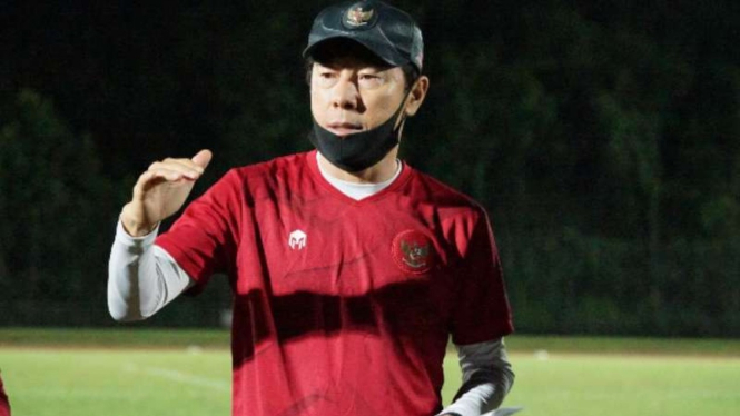 Pelatih Timnas Indonesia, Shin Tae-yong.