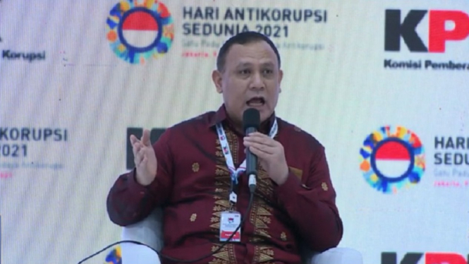 Ketua KPK Firli Bahuri di Hari Antikorupsi Sedunia 2021