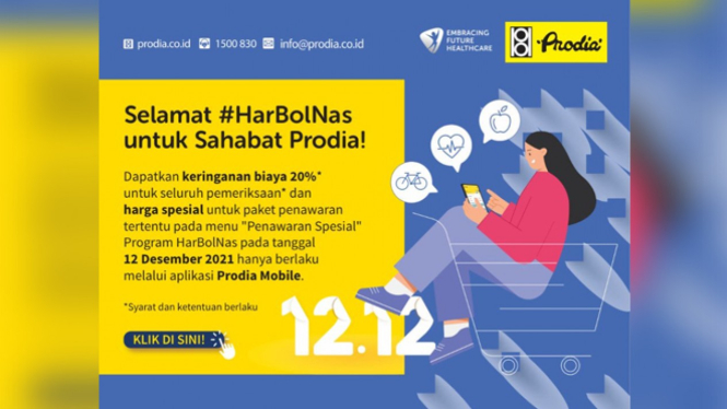 Penawaran spesial Harbolnas di Prodia Mobile