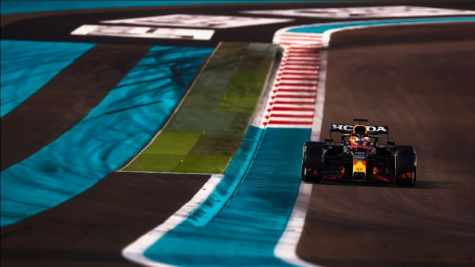 Pembalap Red Bull Racing, Max Verstappen. 