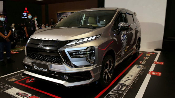 Mitsubishi New Xpander di GIIAS Surabaya 2021.