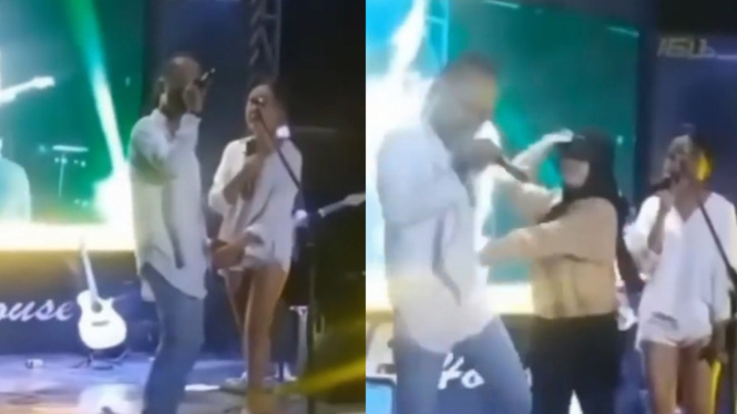 Viral Pria Nyanyi Mesra bersama Wanita Seksi Dilabrak Pasangannya 