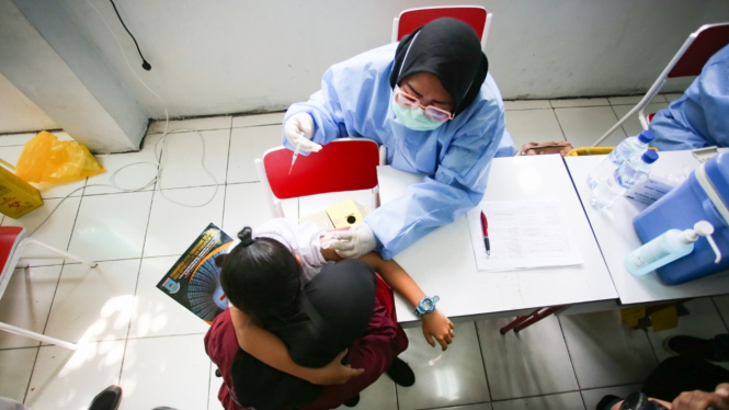 Vaksin COVID-19 untuk anak umur 6-11 tahun. (Foto ilustrasi)