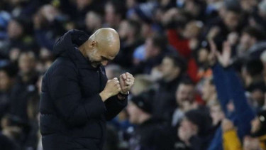 Manajer Manchester City, Pep Guardiola.