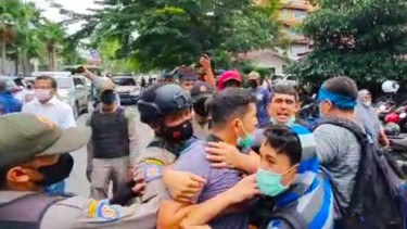Ricuh penertiban pengungsi Afghanistan di Medan