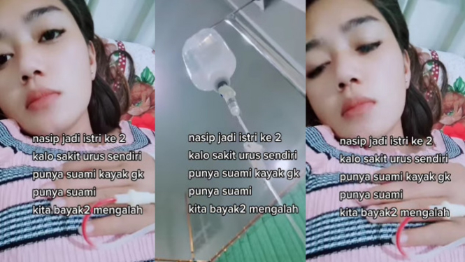 Viral, Curhat Istri ke-2 saat Sakit Merasa Tak Punya Suami